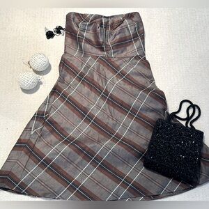 FINAL SALE Banana Republic Strapless Linen Coctail Dress, size 4